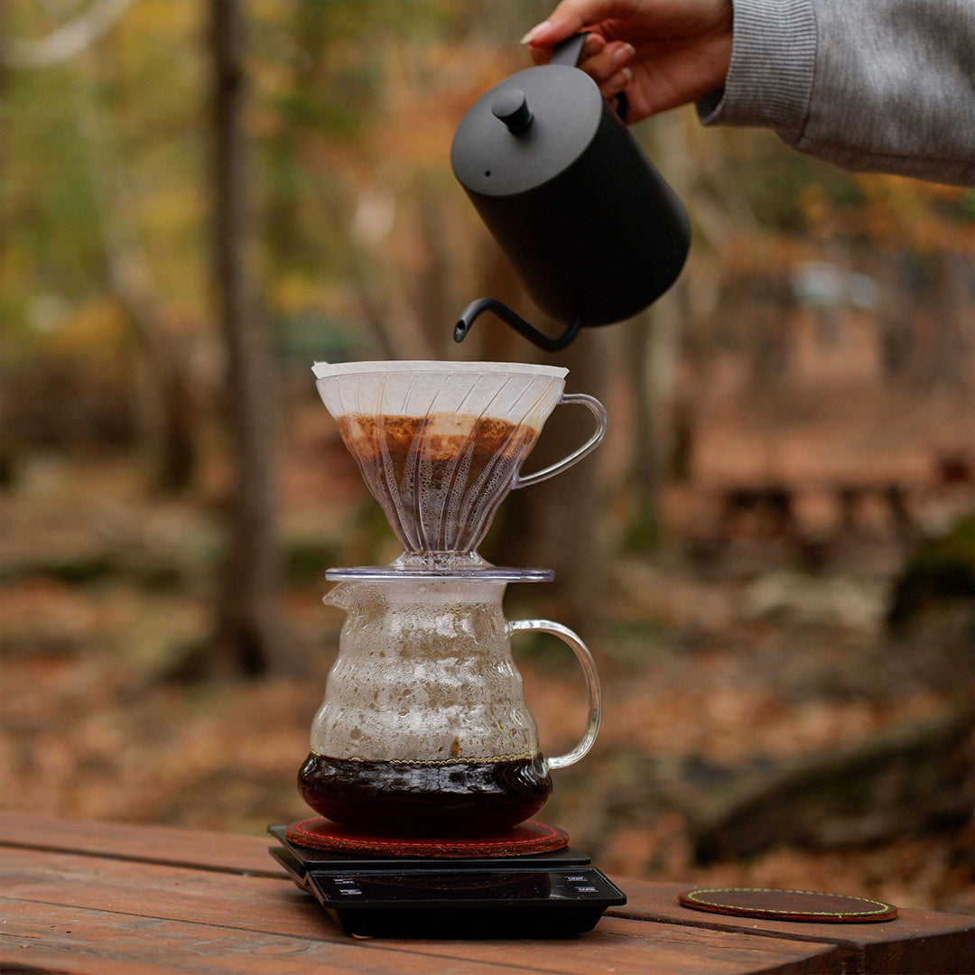Pour-over kettle and dripper